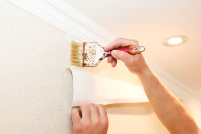 Pose de papier peint à la Chapelle-Heulin — revêtements muraux et toiles de verre